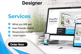 create clean, modern UI UX designs for websites and apps