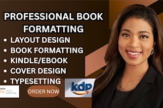 do professional book formatting, typesetting and layout design for print ebook
