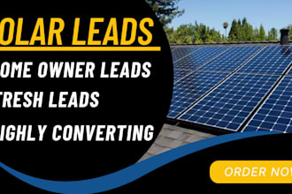 generate verified and fresh solar leads lists for the US