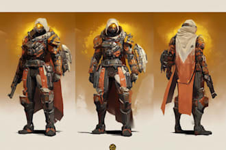 do sci fi character illustration or sci fi character art