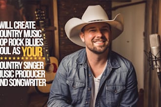 create country music pop rock  blues  soul as your country singer and songwriter