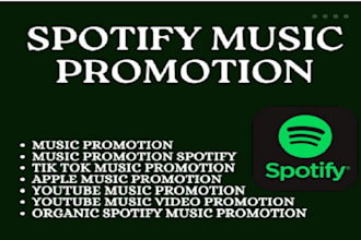 do organic usa, uk, spotify music promotion , monthly listener, spotify stream