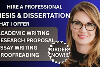 edit and proofread thesis or dissertation academic writing or research proposal