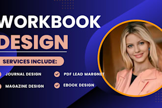 design workbook, brochure design, whiteboard, canva design and lead magnet