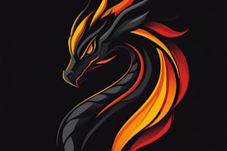 design fantasy game logo with cool unique magic style
