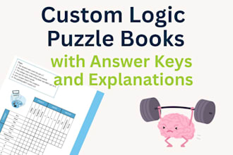 create custom logic grid puzzle books tailored to your needs