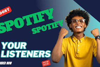 increase spotify song, to over 100k monthly listener audience