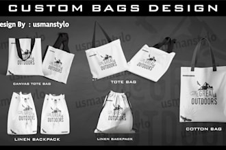 create tote bag designs according to your required