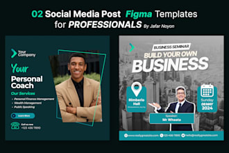 logo, social media, and print design