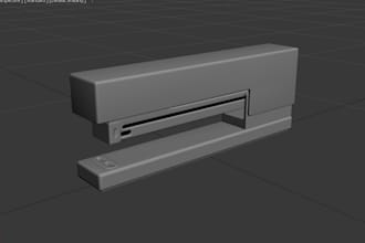 create a 3d model of interior accessories