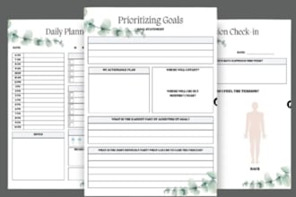 do custom journal design digital planner design printable etsy digital journal