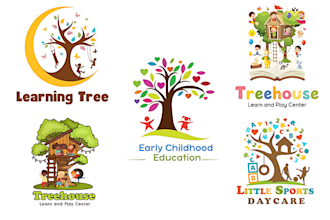 do modern childcare, daycare, baby store, children, toy shop or kids logo design