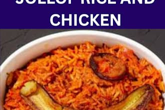 do your favorite jollof rice with peppered chicken for you