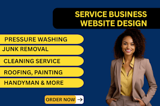 design handyman junk cleaning painting pressure washing service website