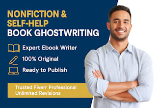 ghostwrite nonfiction book, ebook ghostwriter book writer self help ebook writer