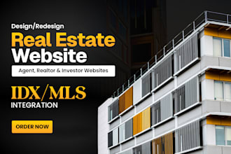 design or redesign professional real estate website in wordpress with idx mls