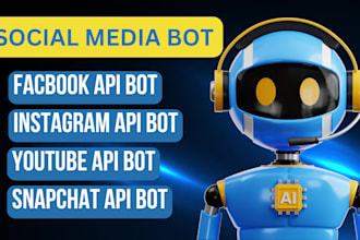develop instagram API bot, tiktok bot, youtube bot, twitter auto follow bot