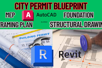 draft city permit blueprint, framing plan, mep, structural drawing, framing plan
