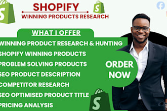 do shopify product research for dropshipping and hunt shopify winning products
