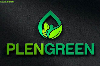 do modern landscape, lawn care, agriculture, garden and farm logo