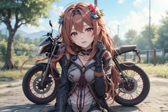 create a quality anime portrait or avatar for your pfp
