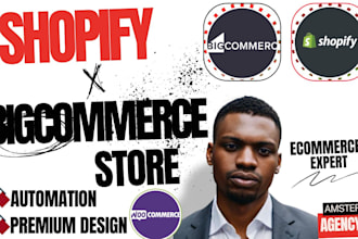 build design create migrate bigcommerce to woocommerce to shopify website store