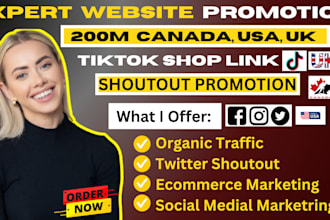 do shootout promote link to 200m, USA, UK canada, twitter,ig fb, tiktok audience