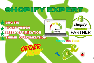 edit fix and design shoplfy store shoplfy website shopify bug fix shopify expert