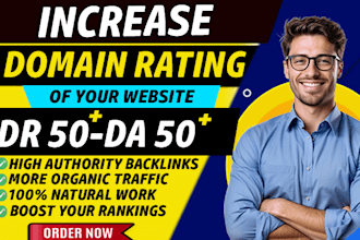 increas your website authority DR 50 dapa 50 plus in 5 days