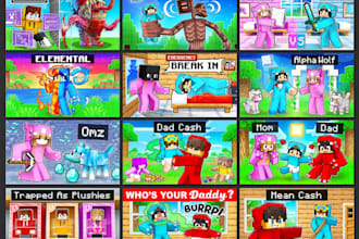 make a gaming thumbnails for yt