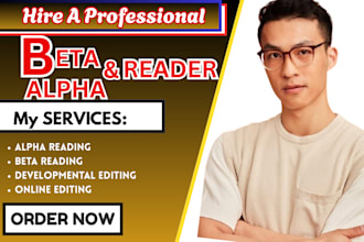 proofread beta and alpha read your book and fact check your manuscript