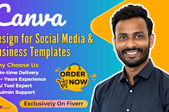 manage social media and schedule posts with canva expert