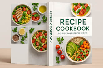 design customer driven recipe cookbook cover brochure restaurant menu diet plan