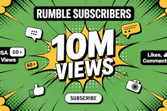 do rumble video promotion USA rumble channel shoutout organic subscribers, views