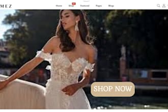 design weddingwear shopify wedding cake store wedding accessories website