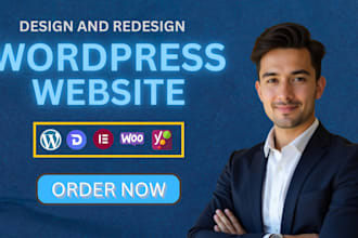 design, rebuild and redesign wordpress website, build business website