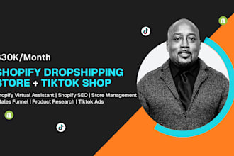 build shopify website dropshipping store shopify virtual assistant landing page
