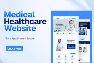 design healthcare website, dental website and medical website