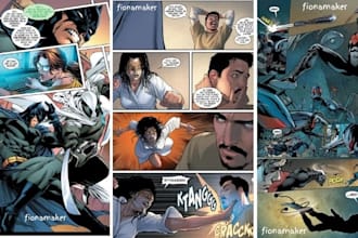 draw comic book illustration graphic novel storyboard manga line art comic strip