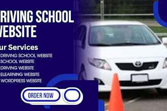 design driving school website school website wordpress website elearning website