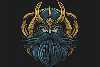 make a fantasy game logo and branding