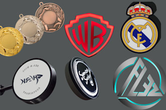 design 3d lightboxes, text, keychains and logo ready for 3d printing stl file