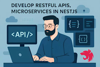 develop professional restful apis, microservices in nestjs