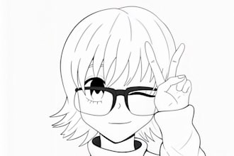 custom 2d anime character