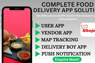 develop food delivery app or food delivery single or multi restaurant website