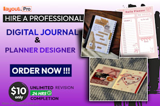 design digital journal daily planner design unique notebook cover