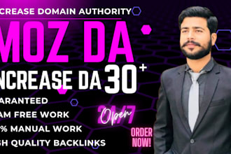 increase moz domain authority da 30 plus