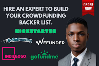 generate real active crowdfunding backers list for kickstarter, indiegogo