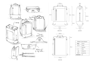 design handbags, backpacks, luggage, and professional tech packs for production