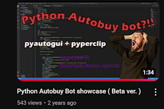 create python script, doing code debug and solving problem for you